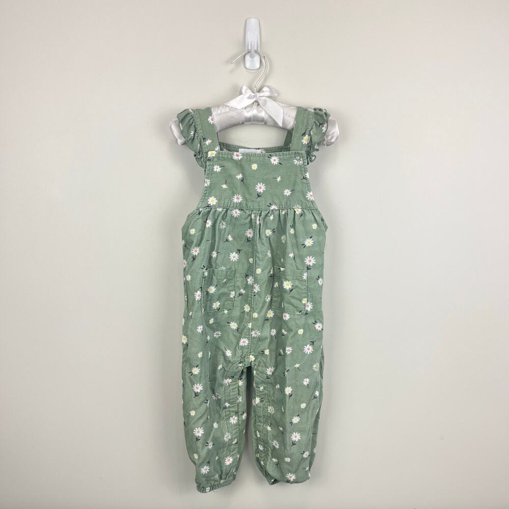Angel Dear Daisy Play Ruffle Corduroy Overalls 12-18 Months
